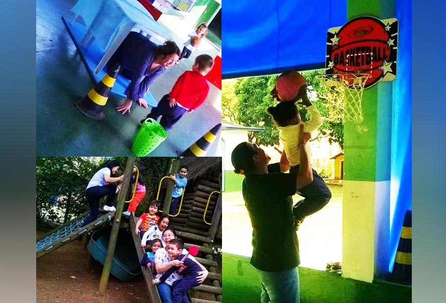 Um dia para brincar com a família na escola!